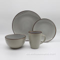 Venta caliente Europa Style Gray Ceramicware de cerámica